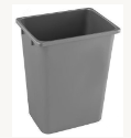 Gray Trash Can