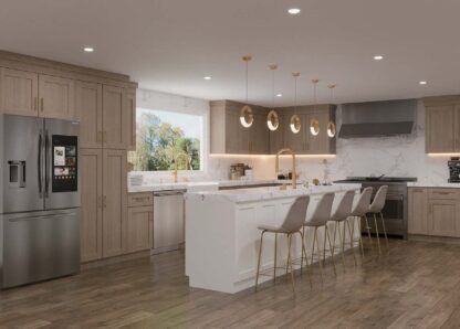 Alpine White Shaker 21st Century Full Kitchen