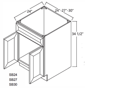 Sink Base 24' to 30'