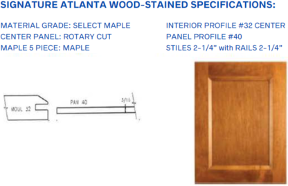 Signature Atlanta Wood-Stained Specifications