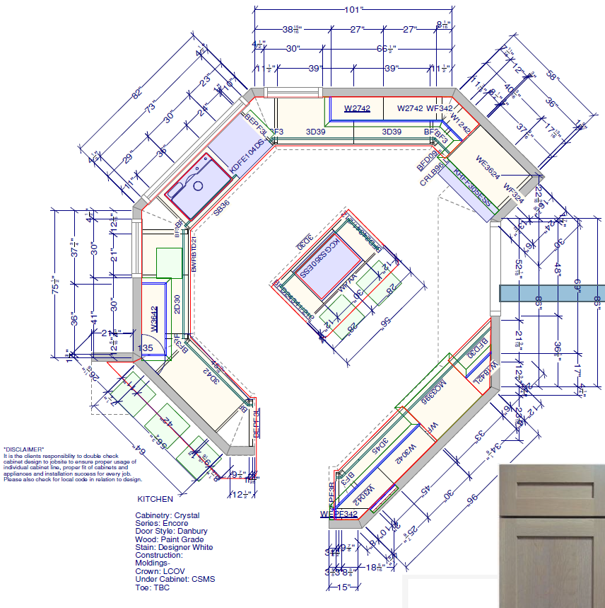 Intercoastal Job Floor Plan Kitchen