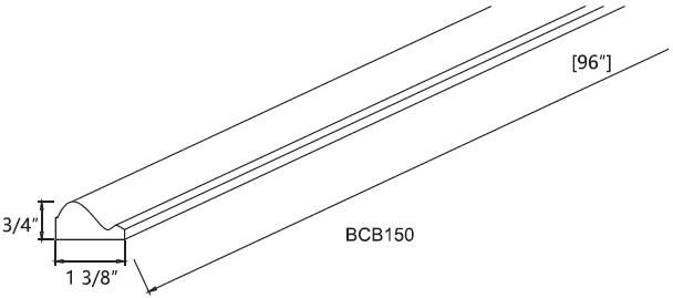 Glacier Chair Rail Molding