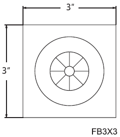 Nantucket Gray Rosette 3' x 3'