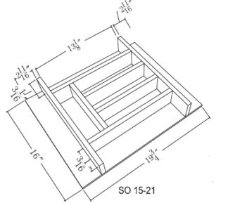 SO 15-21 Drawer Box Insert