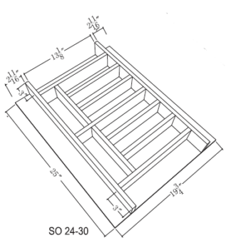 SO 24-30 Drawer Box Insert