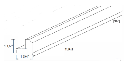 Alpine White Shaker Light Rail Molding