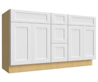 Galaxy Frost - Vanity Sink & Drawer Combo (Double Sink) 60" (GF-VSD60DOUBLE)
