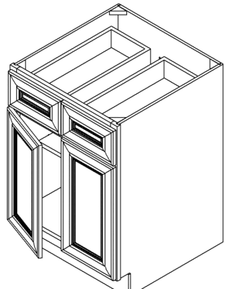 Unfinished Shaker B42 - - 42 x 34 .5 x 24