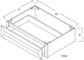 Knee Drawer 30'