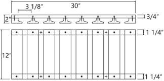 Glacier Glass Rack 30′