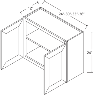 Glacier Wall Cabinet 30' x 24'