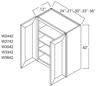 Glacier Wall Cabinet 27' x 42'