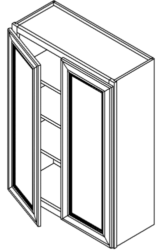 Sandy Mirage Shaker W3642 - BASE OPEN Shelf - 36 x 42 x 12