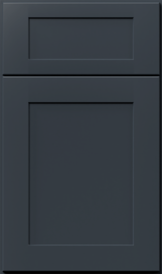 Fabuwood Galaxy Indigo GI Allure series transitional painted deep midnight blue shaker cabinet door