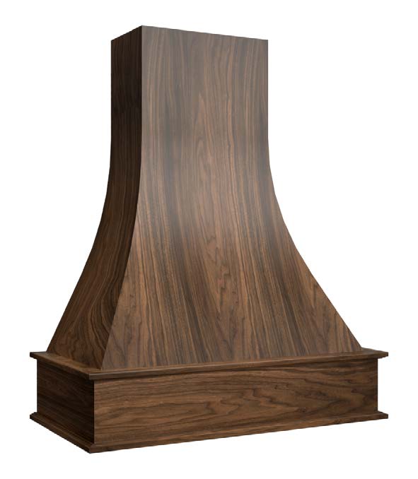 Galaxy Walnut - Curved Artisan Hood 42"