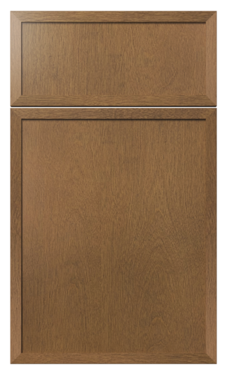 Fabuwood Allure Luna Truffle LTR medium brown wood stain applied profile molding cabinet door sample