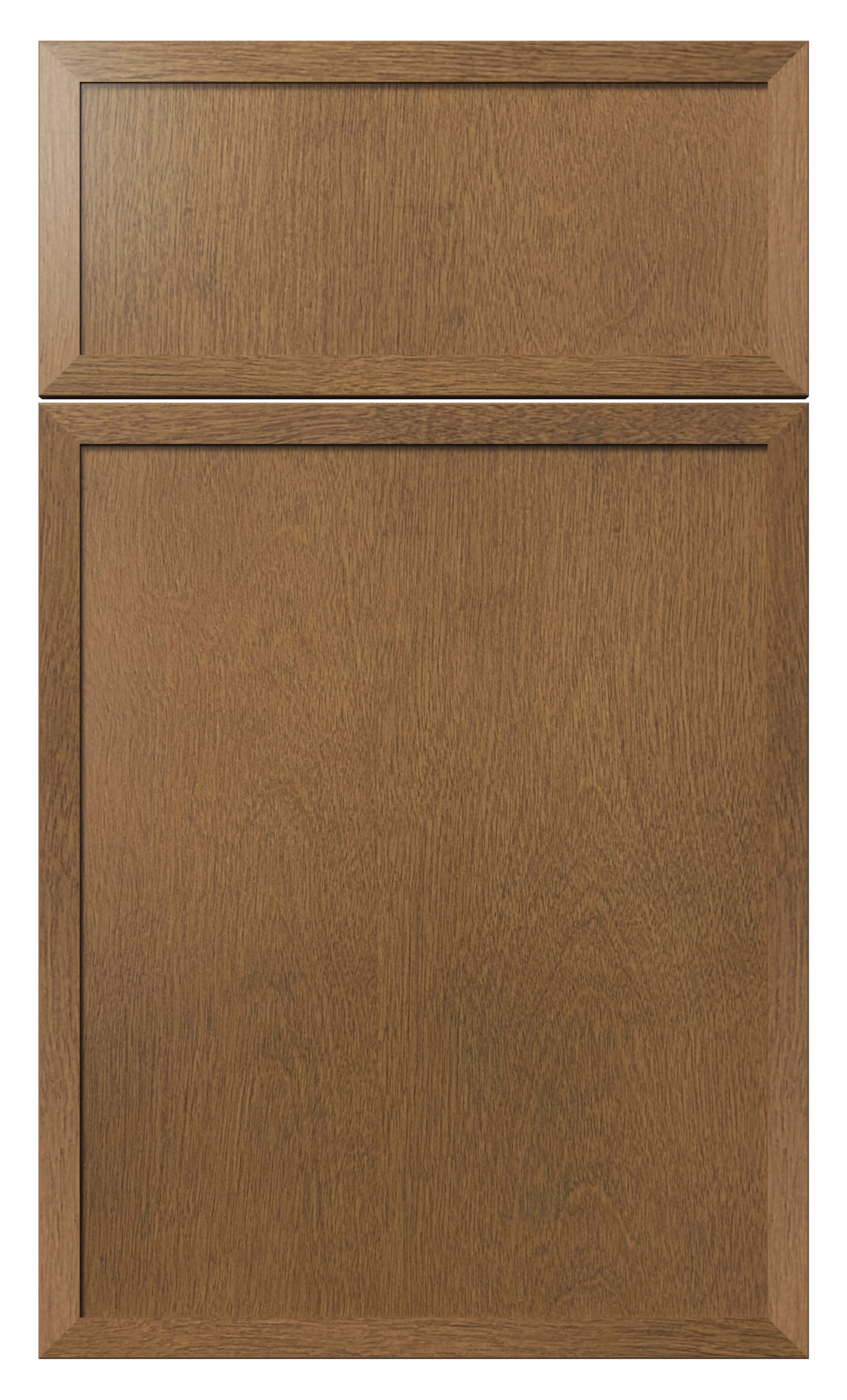 Fabuwood Allure Luna Truffle LTR medium brown wood stain applied profile molding cabinet door sample