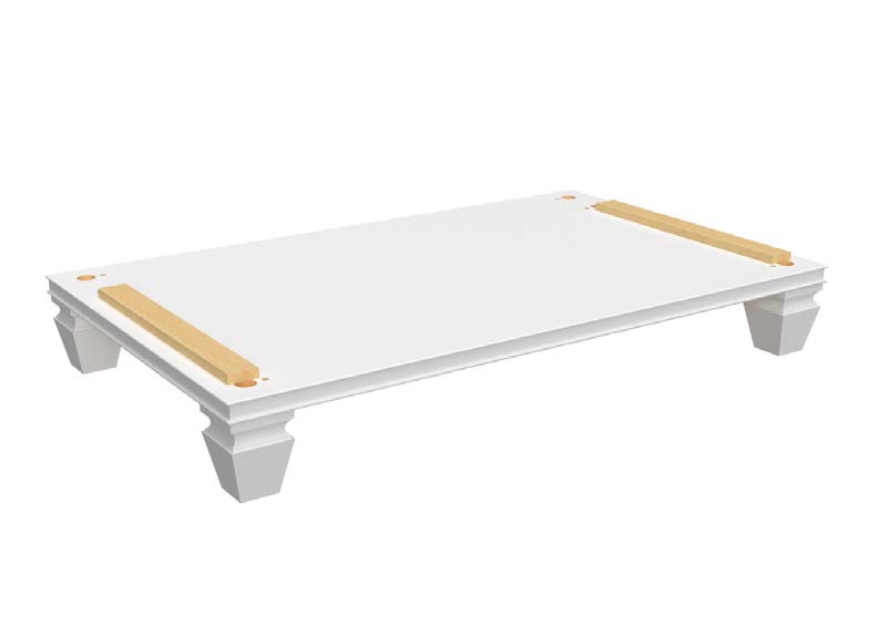 Luna Kona - Vera Platform with Cove Feet for 24"D Tall Pantry (LK-VPCF-TP1821)