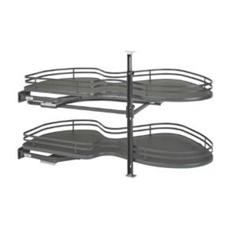 Eurocraft Cabinetry 2-Tier Swing Tray Blind Corner Organizer (BCTRAY-L / BCTRAY-R)