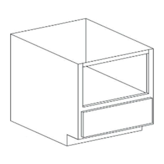 Eurocraft Cabinetry Base Microwave Cabinet 30-Inch (BMC30)