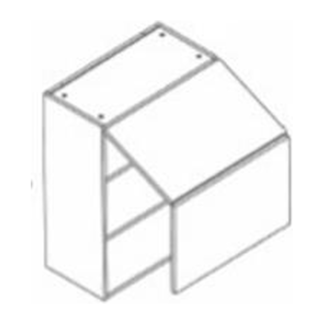 Eurocraft Cabinetry Double Flip-Up Wall Cabinet (W3030FP–W3636FP)