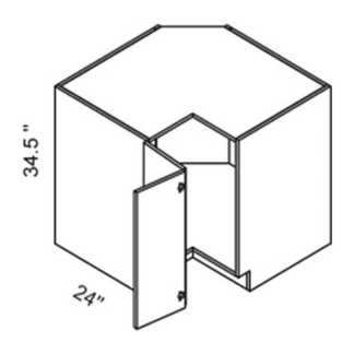 Eurocraft Cabinetry Easy Reach Corner Base Cabinet (BER33 / BER36)