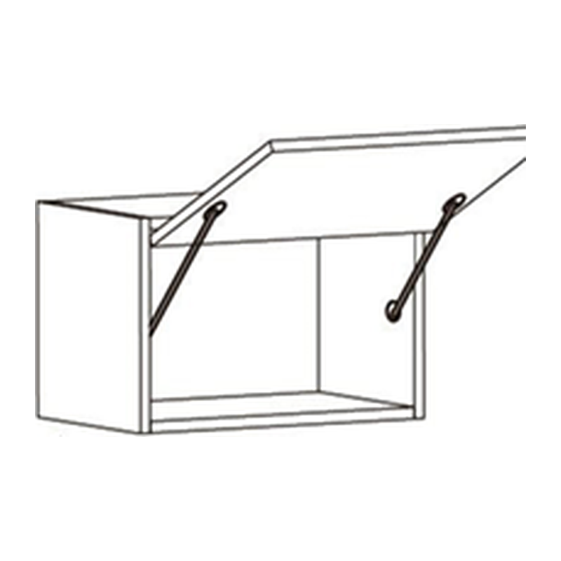 Eurocraft Cabinetry Flip-Up Bridge Wall Cabinet (W3012FP–W3618FP)