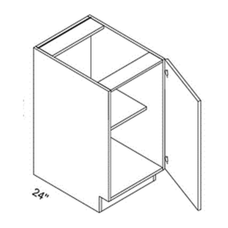 Eurocraft Cabinetry Full Height Single Door Base Cabinet (B09FD–B21FD)