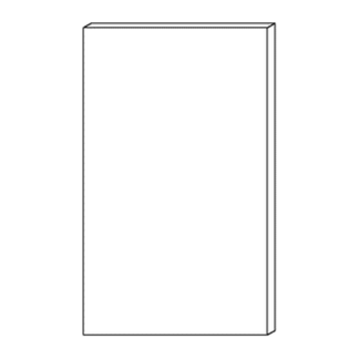 Eurocraft Cabinetry Matching End & Four-Side Finished Overlay Panel (BDD2535–PNL3596)
