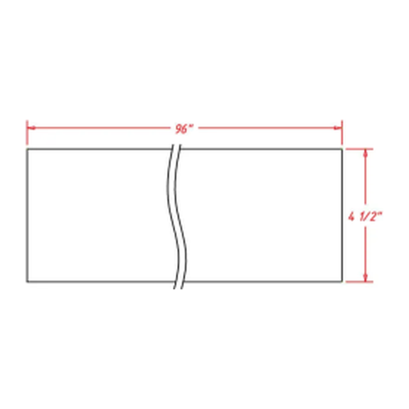 Eurocraft Cabinetry Matching Toe Board 96-Inch (TK96)