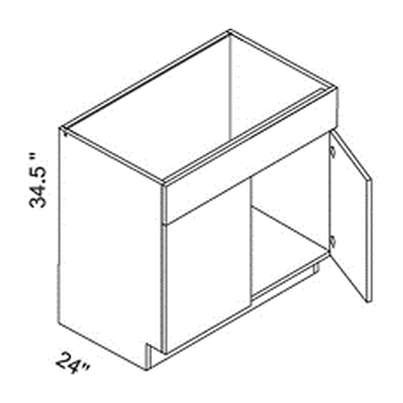 Eurocraft Cabinetry Sink Base Cabinet (SB30–SB36)