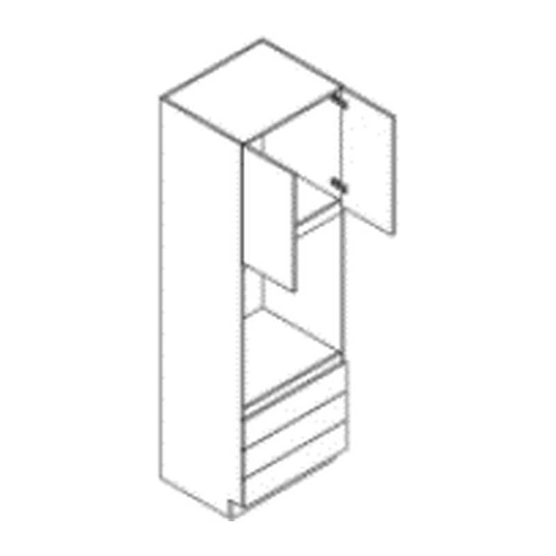 Eurocraft Cabinetry Tall Universal Oven Cabinet 30-Inch Wide (OC3084–OC3096)