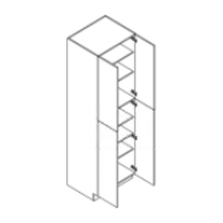 Eurocraft Cabinetry Tall Utility Pantry Cabinet (WP1584–WP3096)