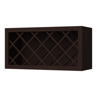 Ebony Shaker Wine Rack 36" X 15" X 12"