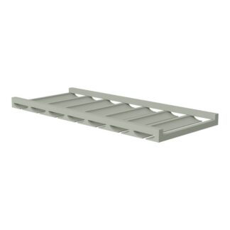 Sage Green Shaker Glass Rack 36" X 12" X 3"