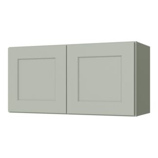 Sage Green Shaker 30x24 Wall Cabinet