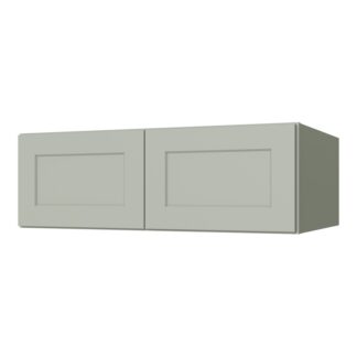 Sage Green Shaker Wall Cabinet 36" X 24" X 24"