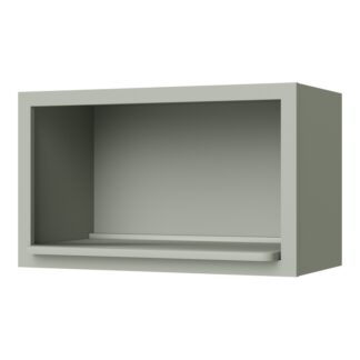 Sage Green Shaker Microwave Open Shelf 30" X 18" X 17 3/4"