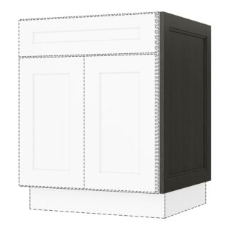 Smoky Gray Lower Single Door For 24" Wide Pantry