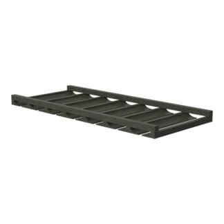 Smoky Gray Glass Rack 36" X 12" X 3"