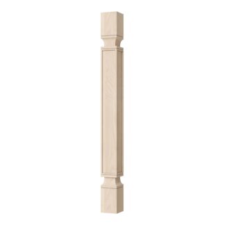 Unfinished Shaker Turn Post PS3 3" X 3" X 34 1/2"