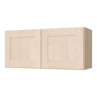 Unfinished Shaker 33x24 Wall Cabinet