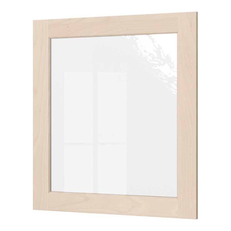 Unfinished Shaker Glass Door 36" X 42" Textured Glass (Pair)