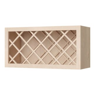 Unfinished Shaker Wine Rack 36" X 15" X 12"