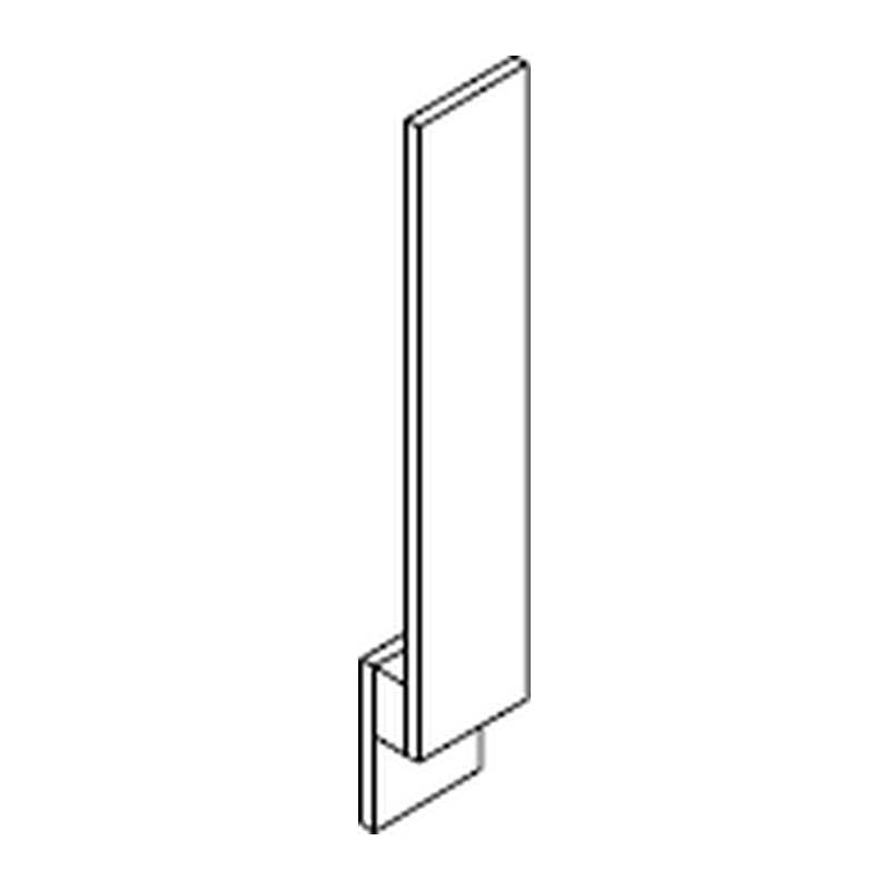 Weston Shaker Base Filler 3" X 34 1/2" Line Art Diagram