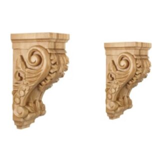 Perla Corbel 5" X 14" X 7" Line Art Diagram