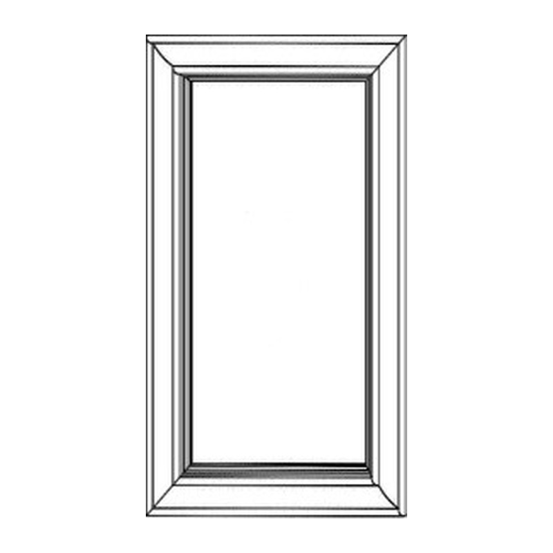 Weston Shaker Dummy Wall Door 12" X 42" Line Art Diagram