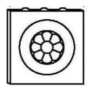 Perla Rossete 3" X 3" X 3/8" Line Art Diagram
